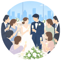 大切なゲストを招いて、華やかな結婚式とご披露宴